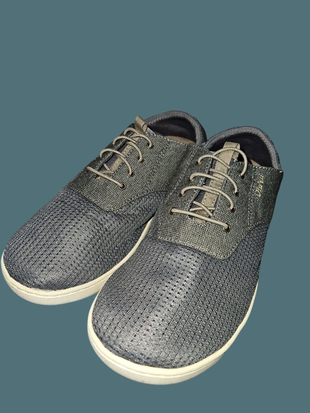 Olukai Nohea Moku Slip On Casual Gray Textile Men Shoes Size 8 - Picture 2 of 10